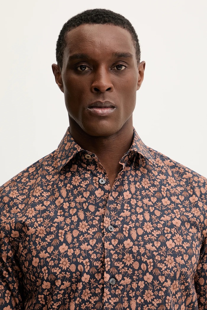 Paul Smith koszula bawełniana granatowy M1R.800P.P02609