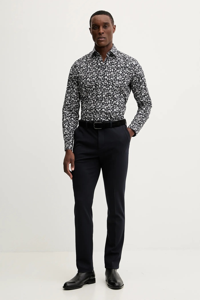 Paul Smith koszula bawełniana M1R.800P.P02609 czarny SS25