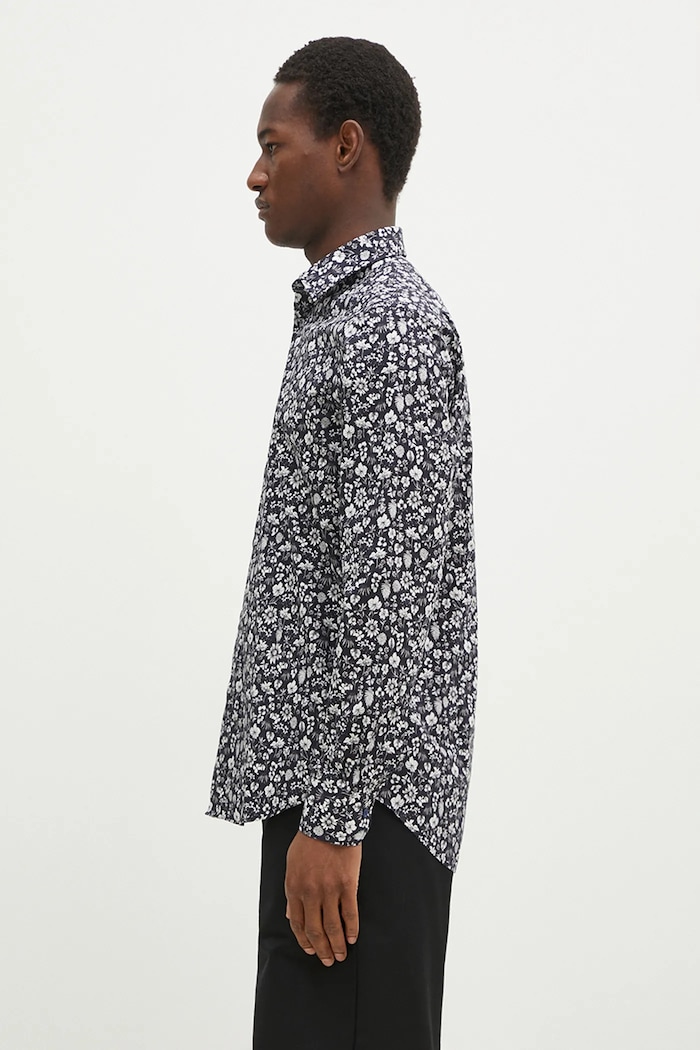 Bavlněná košile Paul Smith M1R.800P.P02609 černá SS25