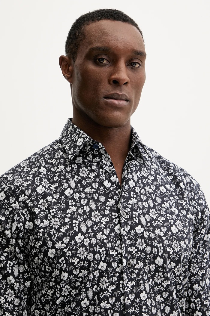 Paul Smith koszula bawełniana czarny M1R.800P.P02609