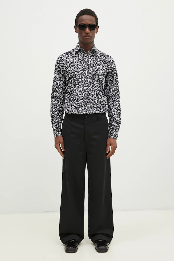 Bavlněná košile Paul Smith M1R.800P.P02609 černá