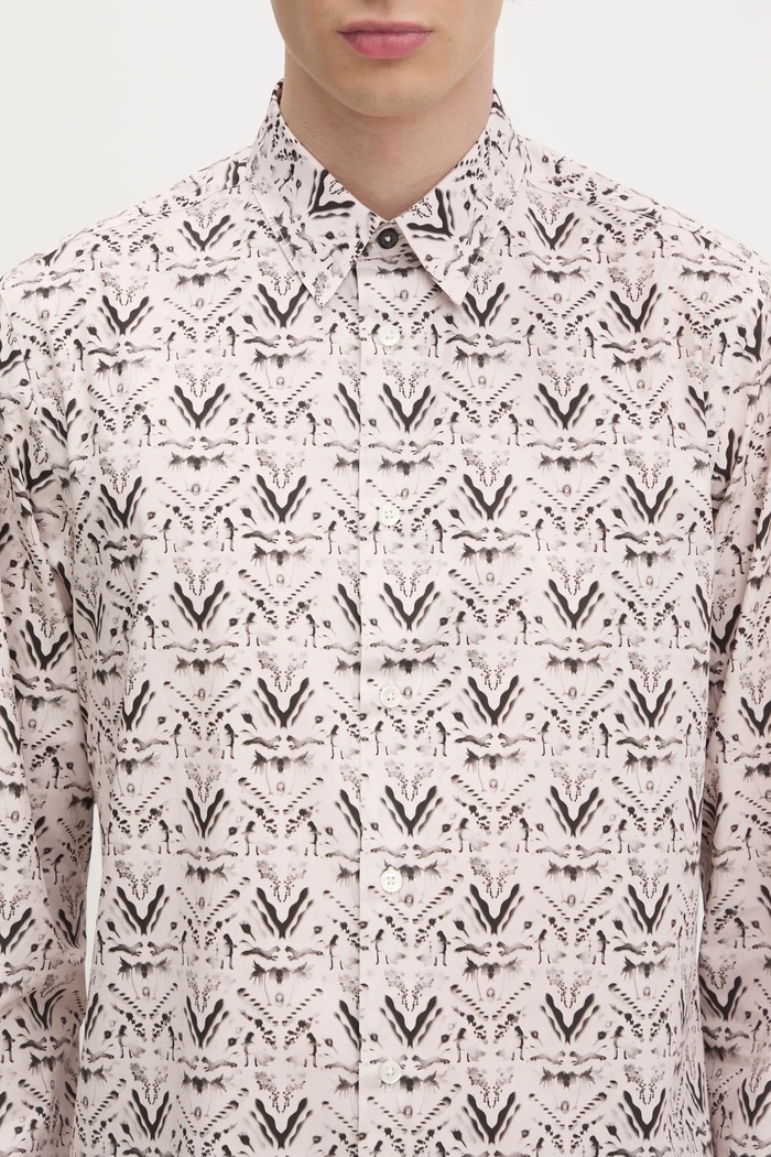 Paul Smith koszula bawełniana beżowy M1R.901U.P02598