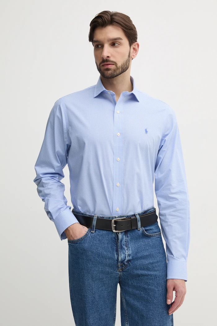 Polo Ralph Lauren cotton shirt cotton blue 712969006