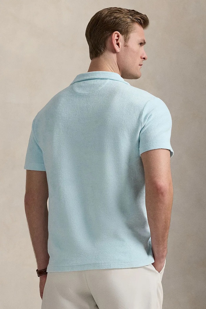 Bombažen polo Polo Ralph Lauren Polo Shirt 710965382 modra SS25