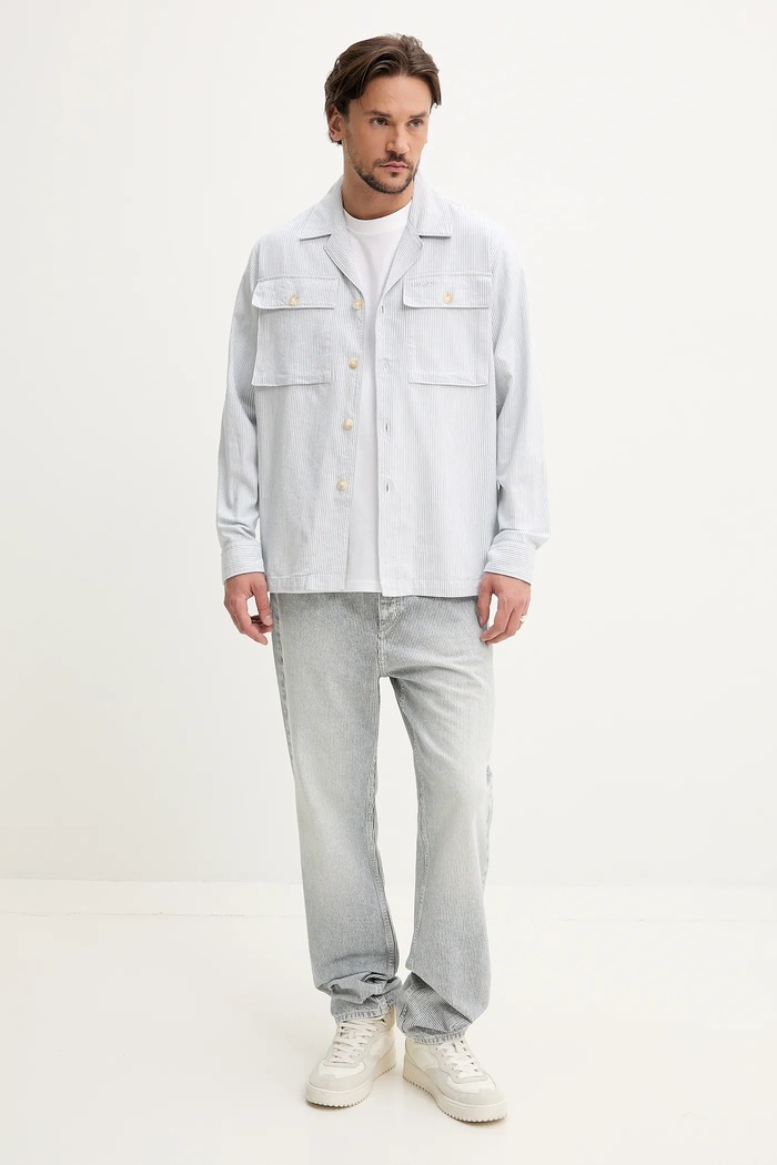 Košile HUGO 50539269 modrá SS25