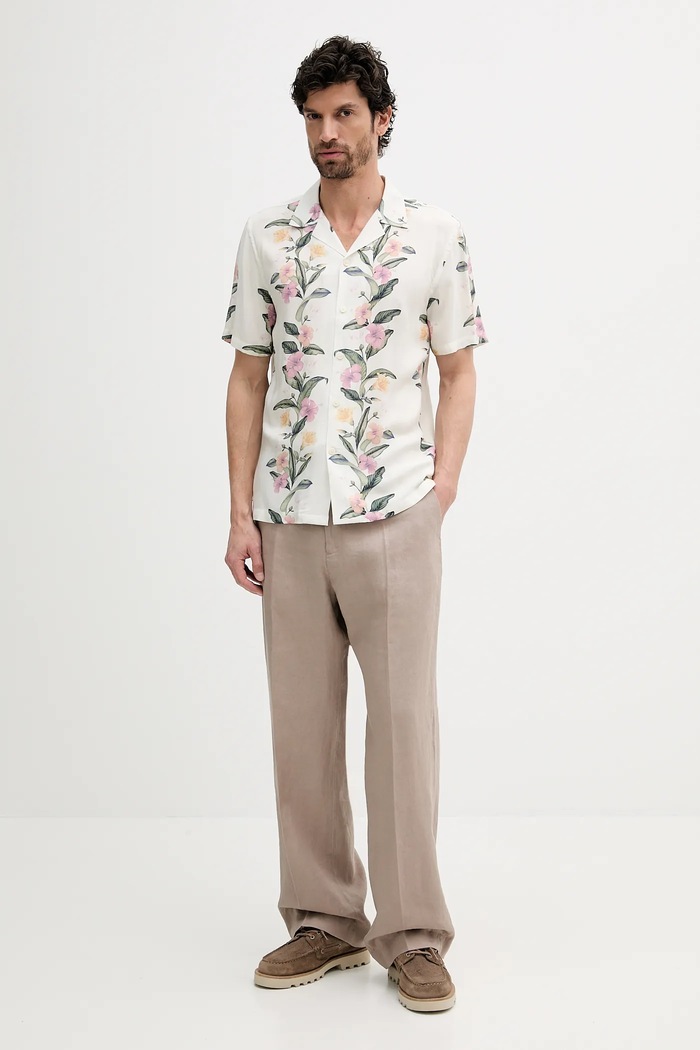 Lindbergh koszula 30.203747.OFF.WHITE biały SS25