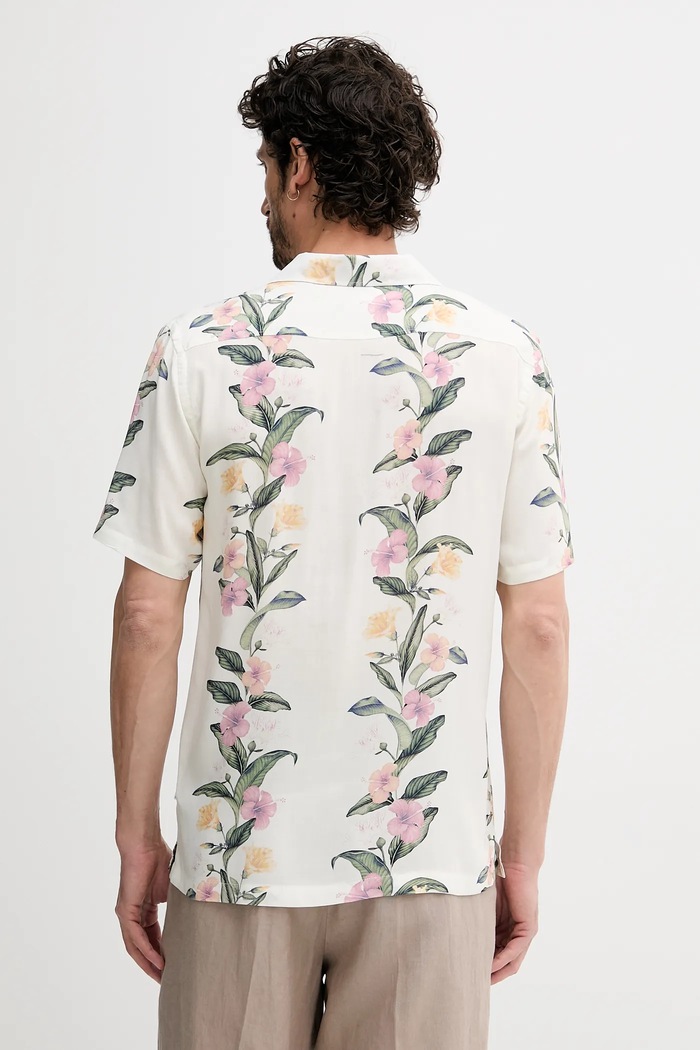 Odzież Lindbergh koszula 30.203747.OFF.WHITE biały
