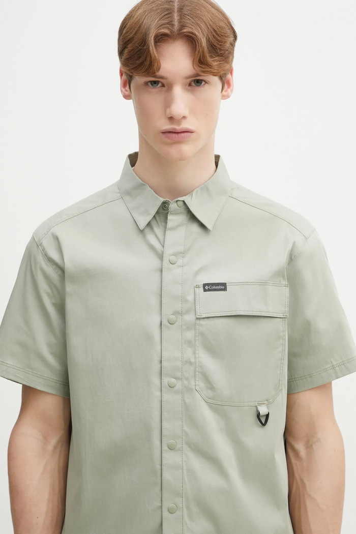 Columbia camicia Landroamer Twill Shirt verde 2120591