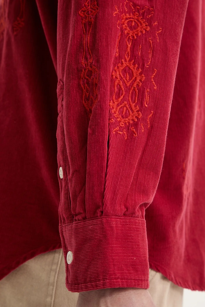 Desigual koszula sztruksowa CORDUROY 25SMCW04