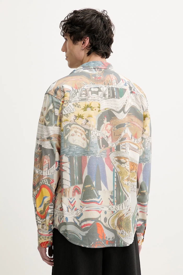 Ρούχα Βαμβακερό πουκάμισο Desigual COLOR 25SMCW10 πολύχρωμο