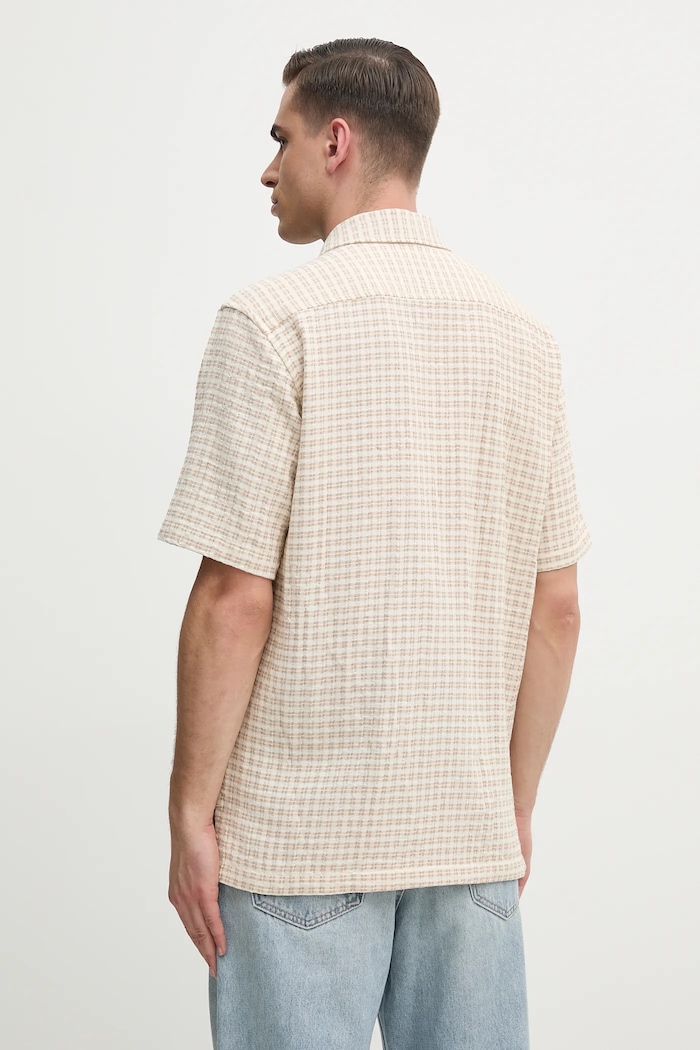 Clothing Samsoe Samsoe shirt SAAYO M25100078 beige