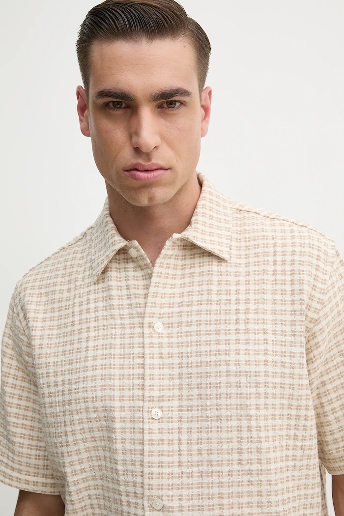 Samsoe Samsoe shirt SAAYO beige M25100078