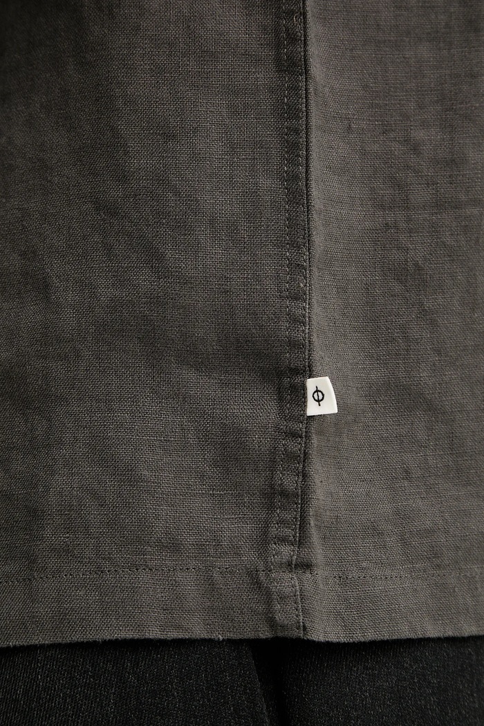 Samsoe Samsoe linen shirt OSCAR M23100038 gray