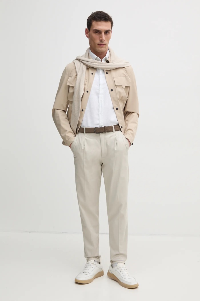 Srajca Calvin Klein K10K114360 bela SS25