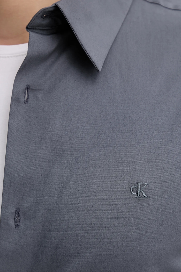 Calvin Klein cămașă bărbătească cu bumbac LV04LB145G gri