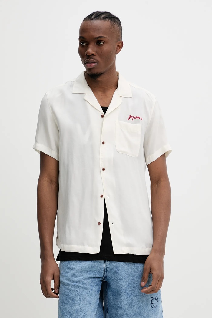 Oblečenie Košeľa Superdry M4010938A.1JE béžová