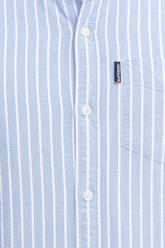 Bavlnená košeľa Superdry M4010944A.D9J modrá