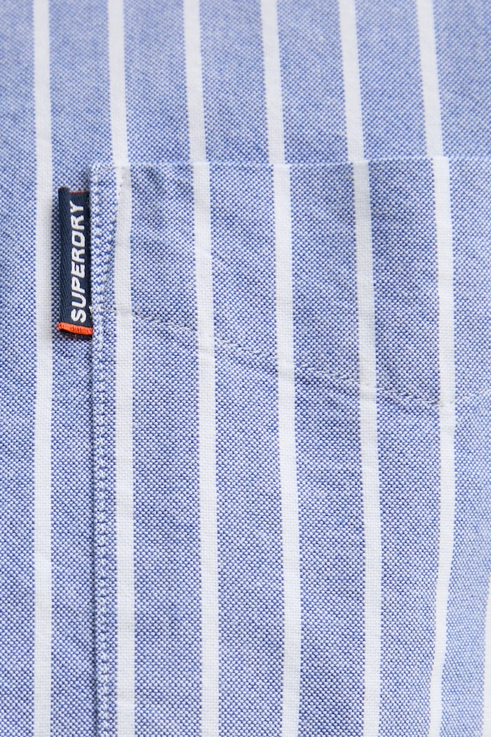 Superdry camasa din bumbac M4010991A.E8W albastru