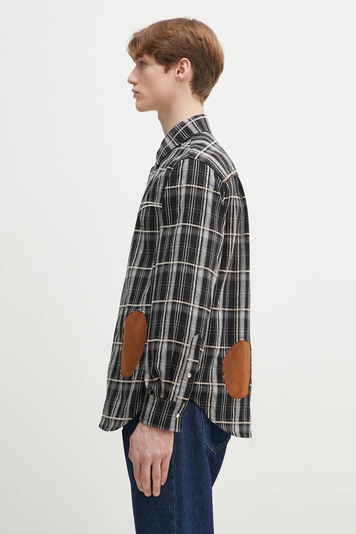 Риза Andersson Bell Noah Patch Check atb1238m черен SS25