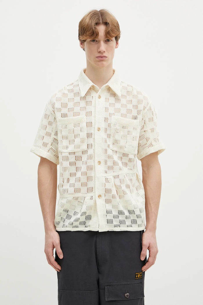 Andersson Bell camicia Letto Knitted regolare beige atb1234m