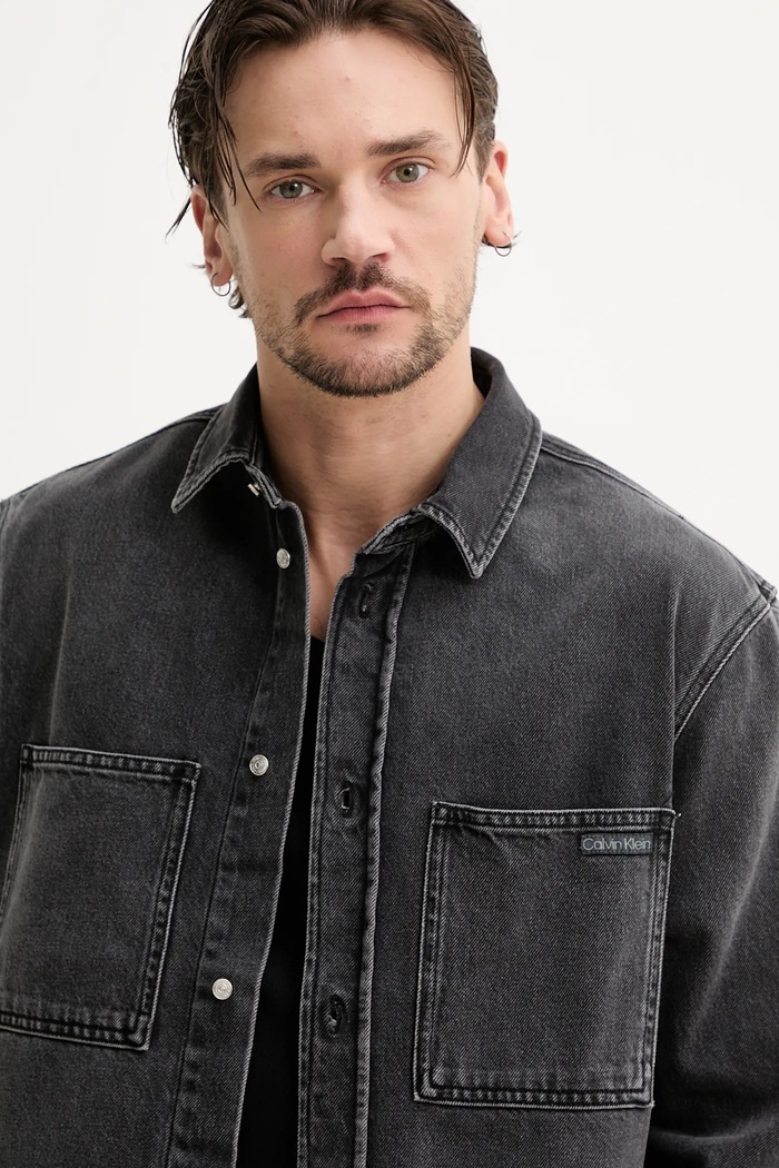 Calvin Klein Jeans camicia di jeans grigio J30J327558