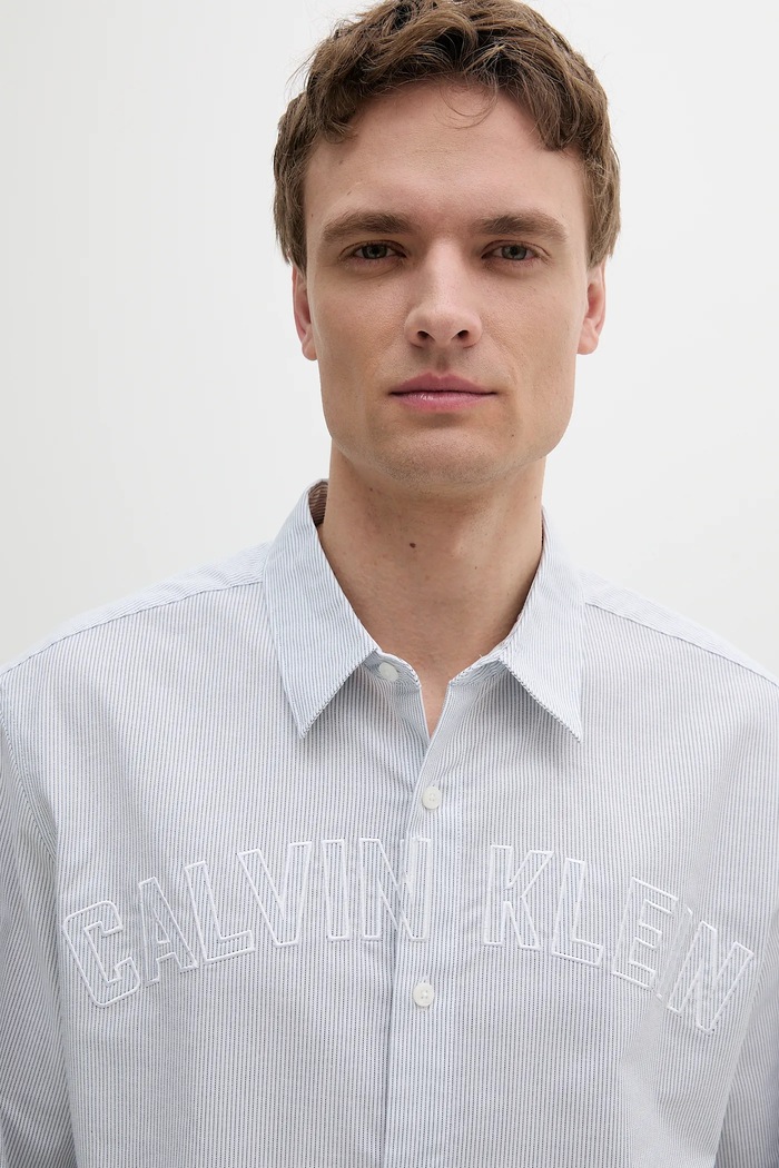 Košile Calvin Klein Jeans modrá LV04RB119G