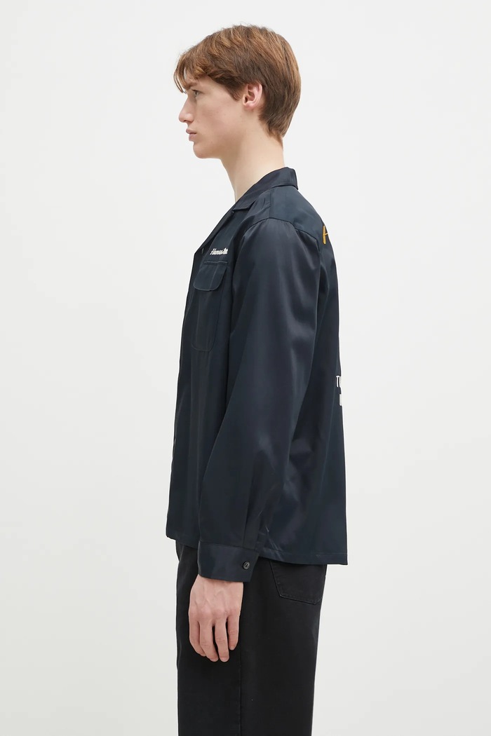 Košile Human Made BOWLING SHIRT HM29SH014 černá SS25