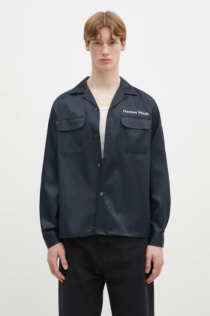 Oblečení Košile Human Made BOWLING SHIRT HM29SH014 černá