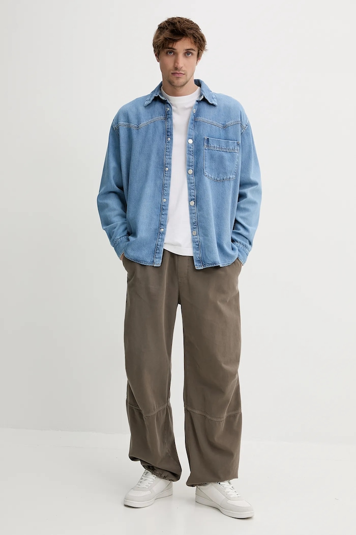 Jeans srajca Won Hundred 3651.15152 modra SS25