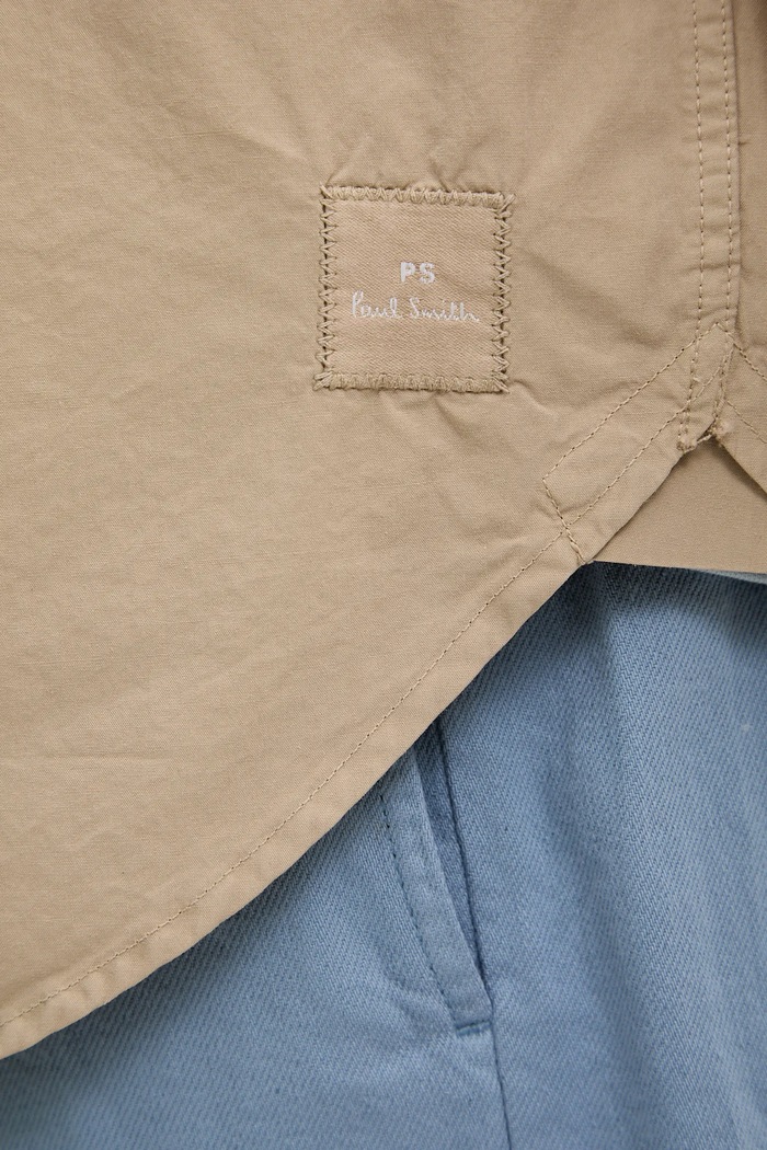 Cămașă din bumbac PS Paul Smith bej M2R.412Z.P21477