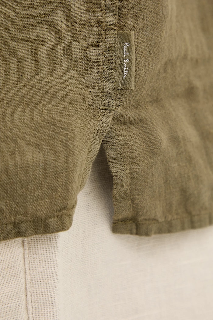 PS Paul Smith cămașă de in M2R.695U.P22354 verde