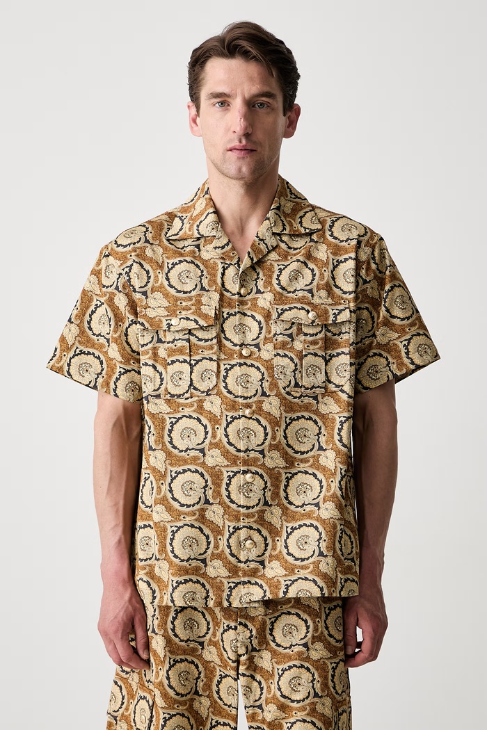 Drôle de Monsieur La Chemise Paisley košile bavlněná pánská relaxed hnědá G.SH203.CO189.MS