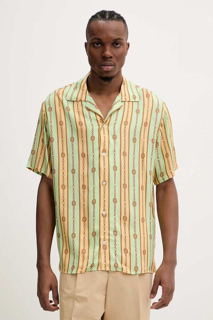 Drôle de Monsieur cămașă La Chemise Bijoux scurt verde G.SH204.VI016.LGN