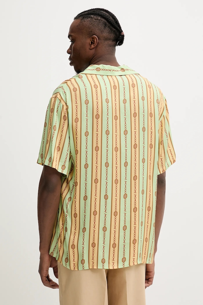 Îmbrăcăminte Drôle de Monsieur cămașă La Chemise Bijoux G.SH204.VI016.LGN verde