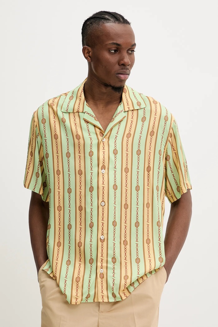 Drôle de Monsieur cămașă La Chemise Bijoux verde G.SH204.VI016.LGN