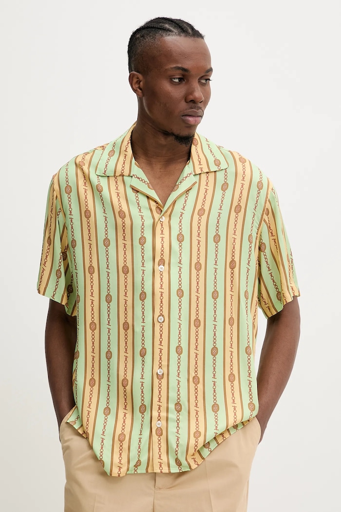 Drôle de Monsieur cămașă La Chemise Bijoux verde G.SH204.VI016.LGN