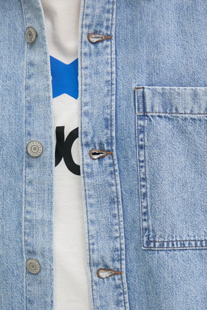 Hollister Co. koszula jeansowa KI325.5019.280 niebieski