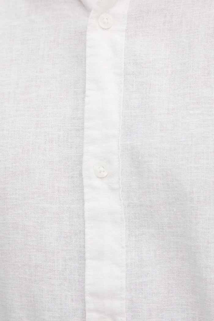Πουκάμισο από λινό Hollister Co. Hollister Co. λευκό KI325.5084.100