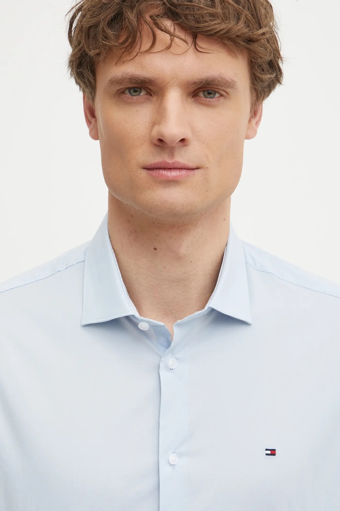 Košile Tommy Hilfiger MW0MW39279 modrá
