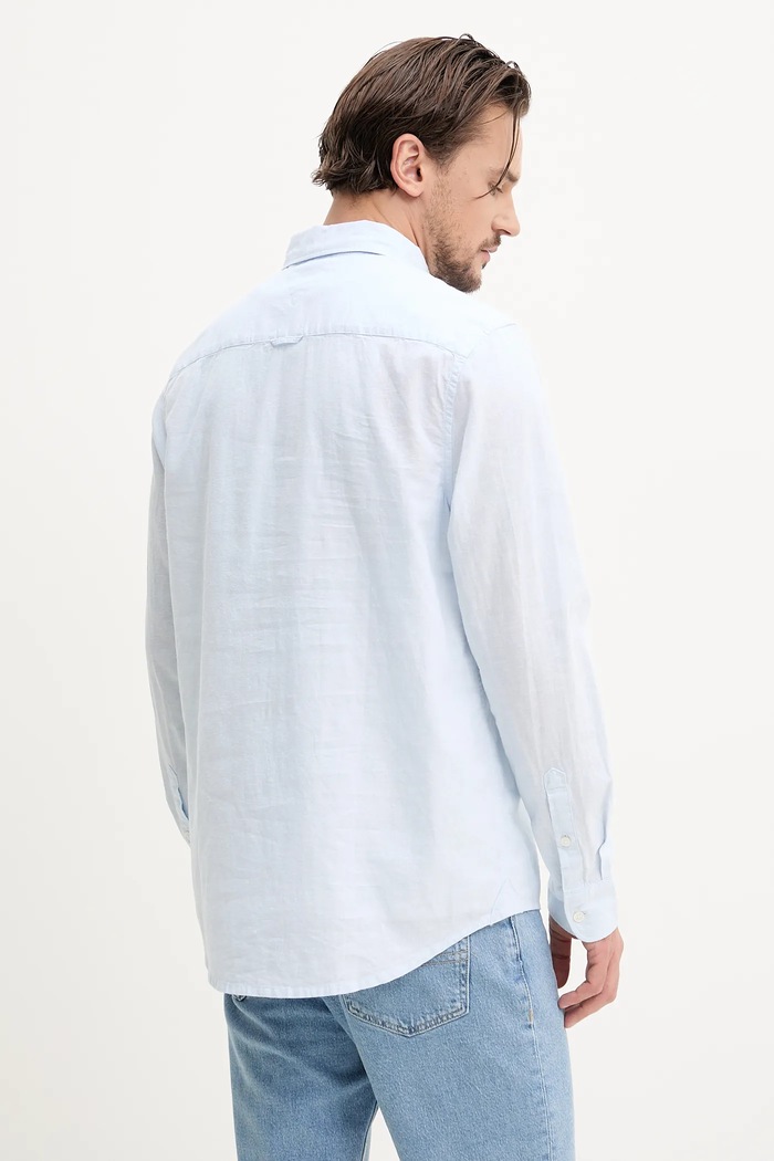Odzież Tommy Jeans koszula DM0DM20875 niebieski