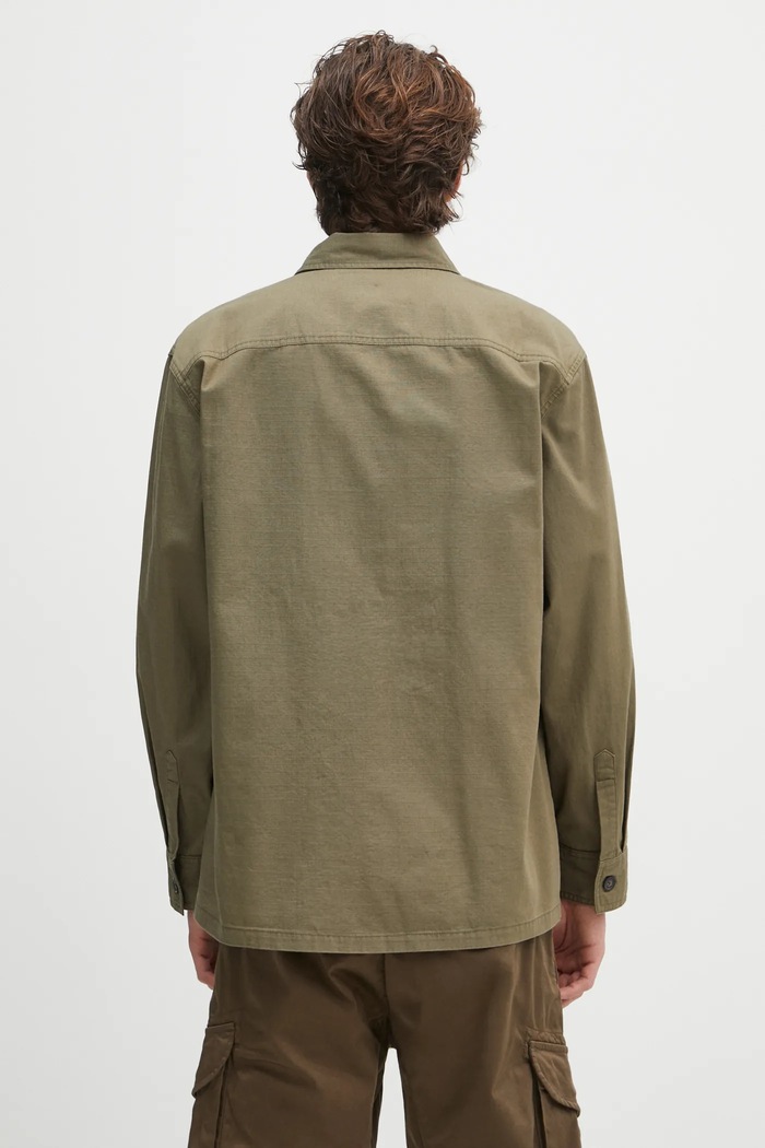Oblečení Bavlněná košile Barbour Barbour Westmorland Ripstop Overshirt MOS0420 zelená