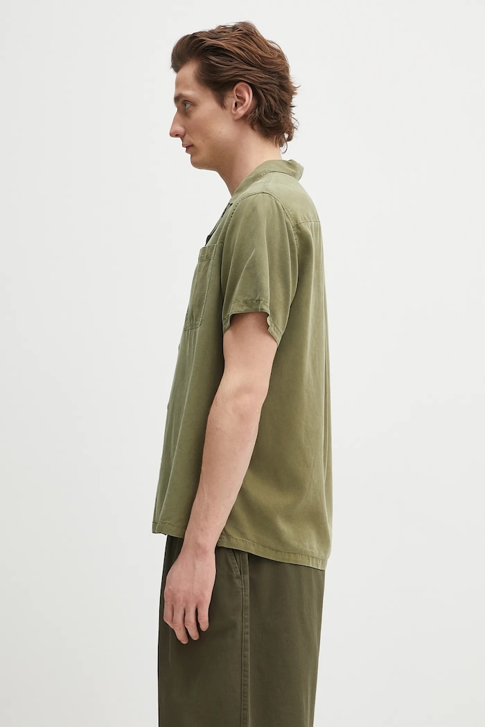 Košulja Barbour Barbour Archer Relaxed Fit S/S Shirt MSH5612 zelena SS25