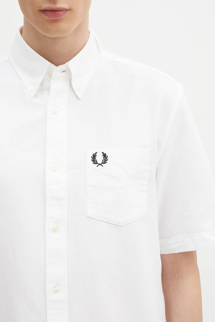 Fred Perry camicia in cotone beige M8730.100