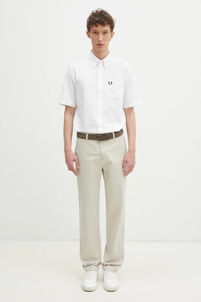 Fred Perry camicia in cotone M8730.100 beige