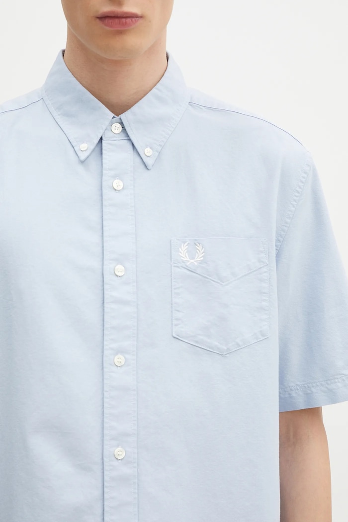 Fred Perry camicia in cotone blu M8730.146
