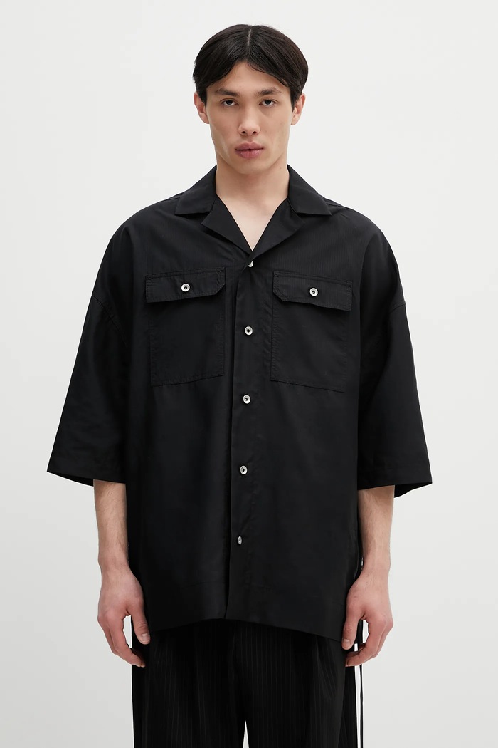 Рубашка Rick Owens DRKSHDW Magnum Tommy гладкий чёрный DU01E3290.NR