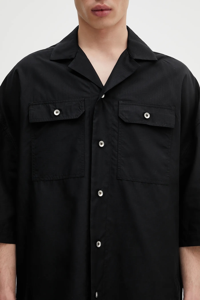 Рубашка Rick Owens DRKSHDW Magnum Tommy чёрный DU01E3290.NR