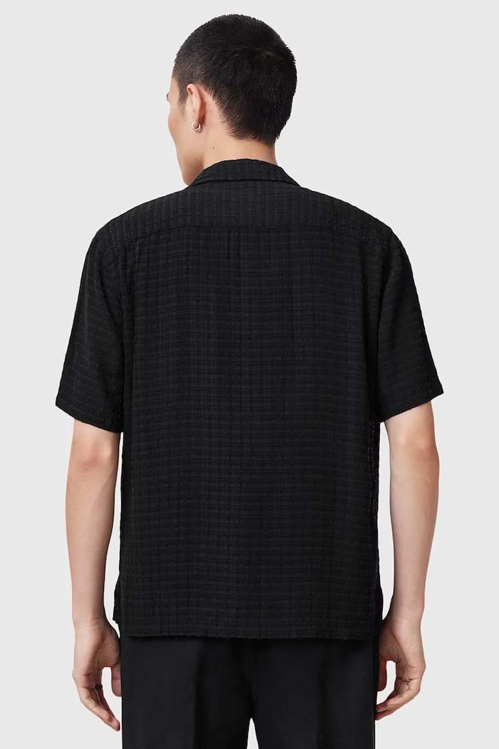 Îmbrăcăminte AllSaints camasa MADIN M038SC negru