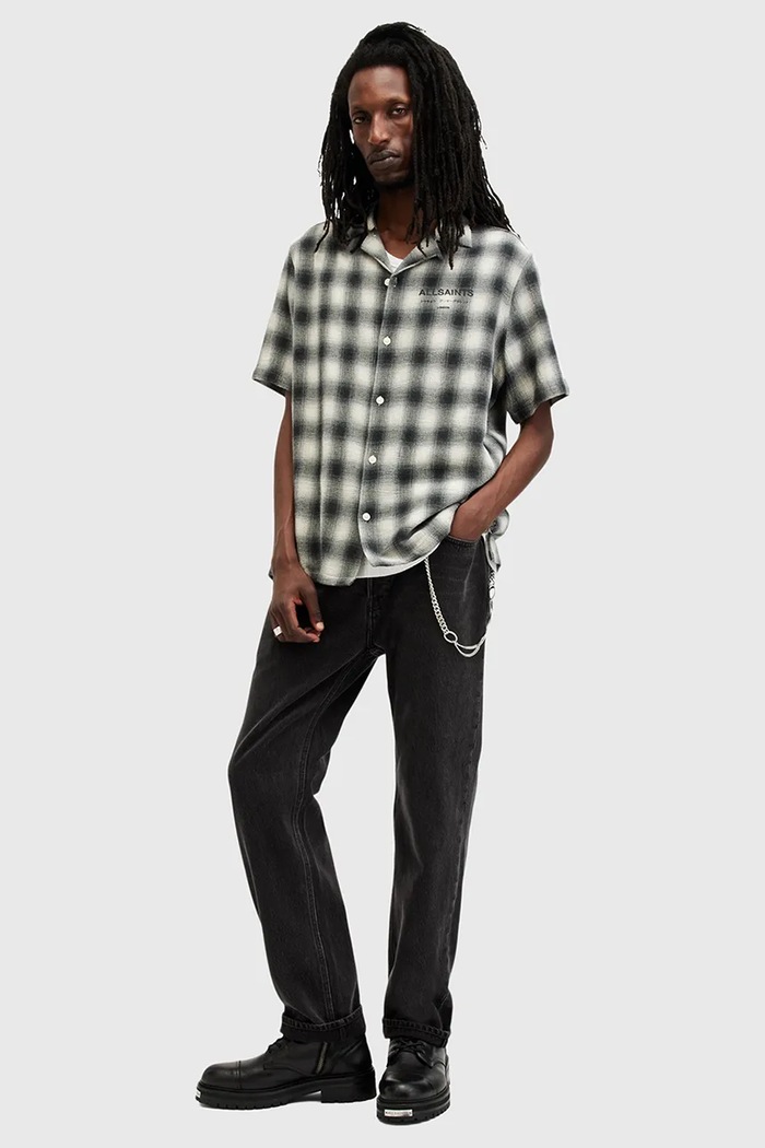 Βαμβακερό πουκάμισο AllSaints UNDRGRND M163SB