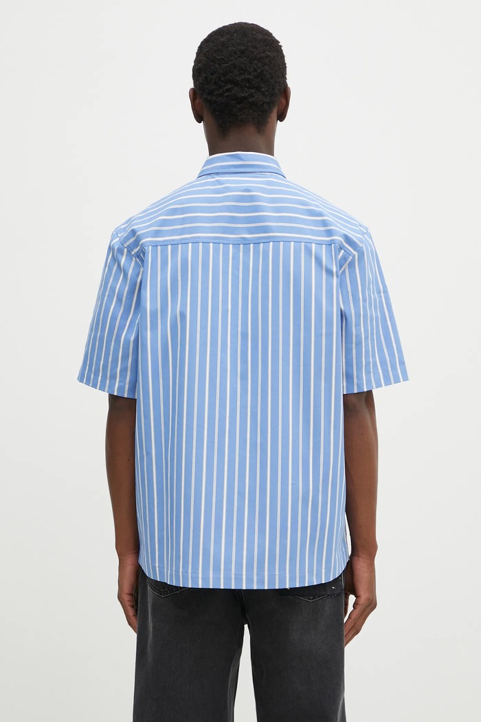 Ρούχα Πουκάμισο Axel Arigato Daily Shirt A2902002 μπλε